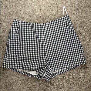 Honey Belle High Waist Checkered Shorts
